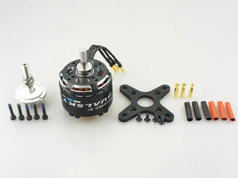 DUALSKY製XM5060EA-10 V3 490kv アウトランナーブラシレスモーター（フロントマウント用コレット付き）